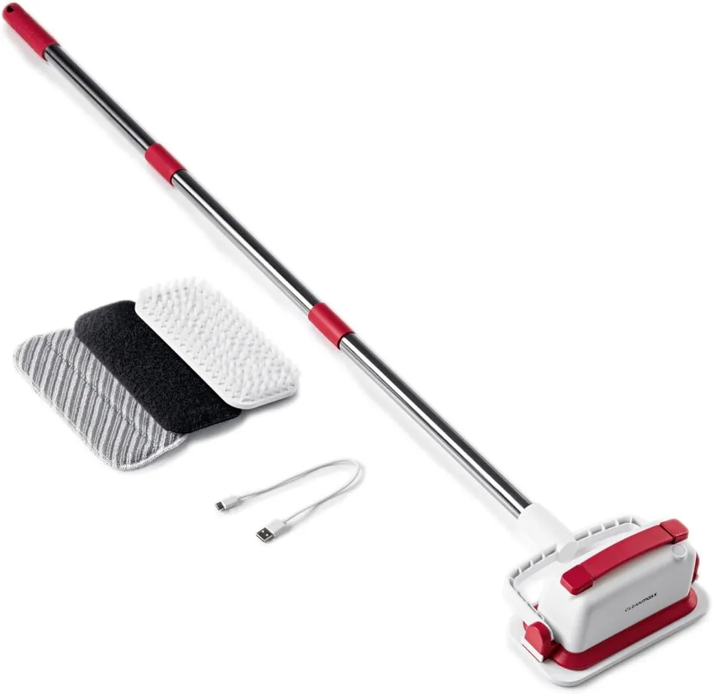 CLEANmaxx Akku-Wischmopp mit Vibration, Hartböden, Fliesen & Oberflächen, Kabelloses Reinigen