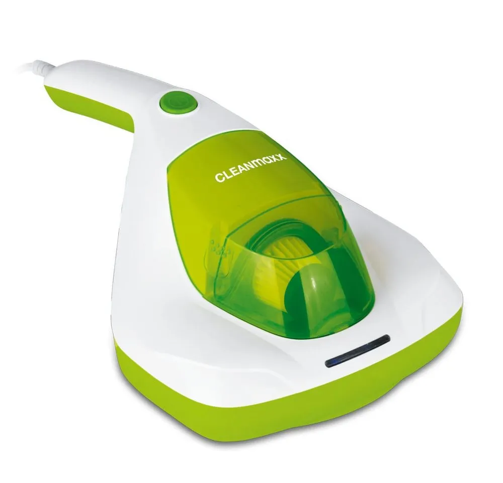 CLEANmaxx Matratzenreinigungsgerät Milben-Handstaubsauger Kompakt mit UV-C Licht, 300 W, mit Beutel, Saubere Matratzen Betten frei von Milben Bakterien Staub