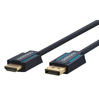 HDMI Kabel Clicktronic 44927 10 m DisplayPort auf HDMI 2.0 Aktiv 4K HDR