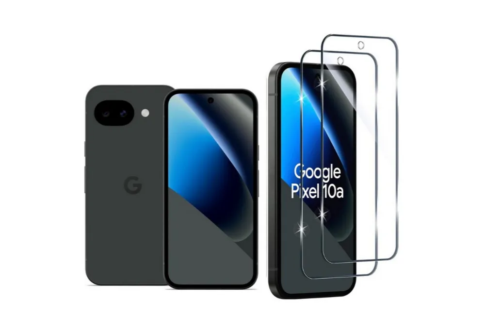 CLM-Tech Displayschutzglas 2X für Google Pixel 10a, Panzerglas Folie - Blasenfreie Anbringung und kratzfest -, 2 Stück, Anti-Fingerabdruck
