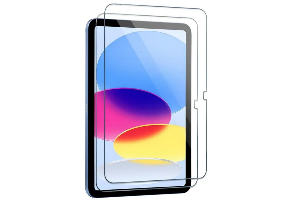 CLM-Tech Displayschutzglas 2x für iPad 11 A16 2025 Panzerfolie kristallklar für iPad 11 A16 2025 & iPad 10 2022, Panzerglas Folie - Anti-Fingerabdruck und kratzfest -, 2 Stück, Kristallklar