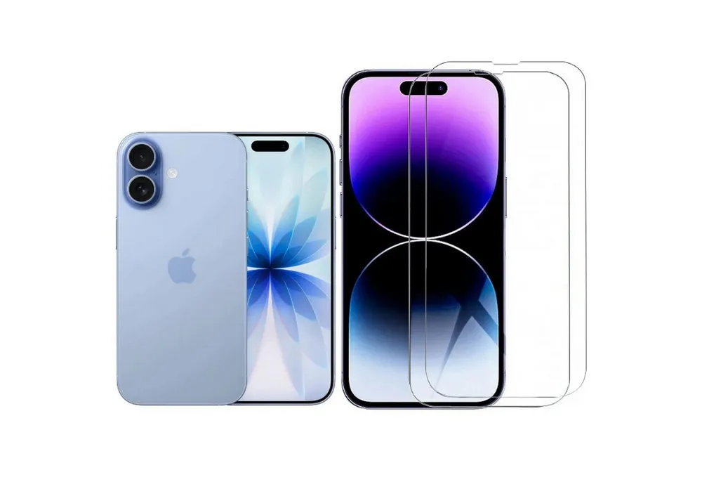 CLM-Tech Displayschutzglas 2X für iPhone 17 6,1 Zoll, Panzerglas Folie - Blasenfreie Anbringung und kratzfest -, 2 Stück, Anti-Fingerabdruck