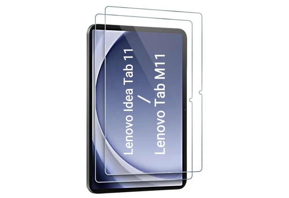 CLM-Tech Displayschutzglas 2X für Lenovo Idea Tab 11'' 2025/ Lenovo Tab M11 11'' 2024, Panzerglas Spar-Set, 2 Stück, Anti-Fingerabdruck und kratzfest