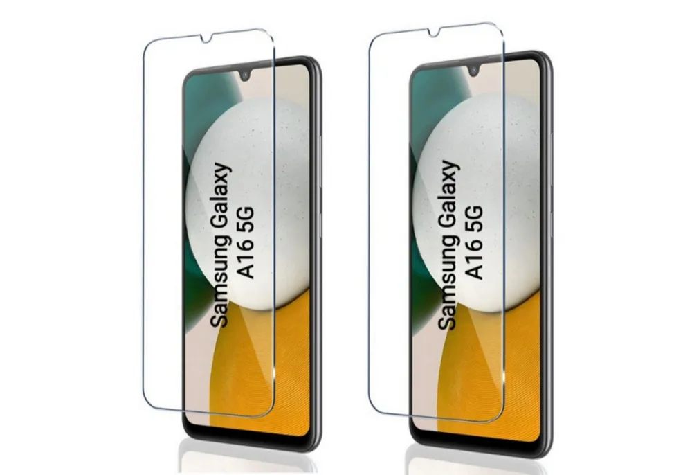 CLM-Tech Displayschutzglas 2X für Samsung Galaxy A16 5G, Samsung Galaxy A17 5G, Panzerfolie Panzerglas - Anti-Fingerabdruck und kratzfest -, 2 Stück, Kristallklar