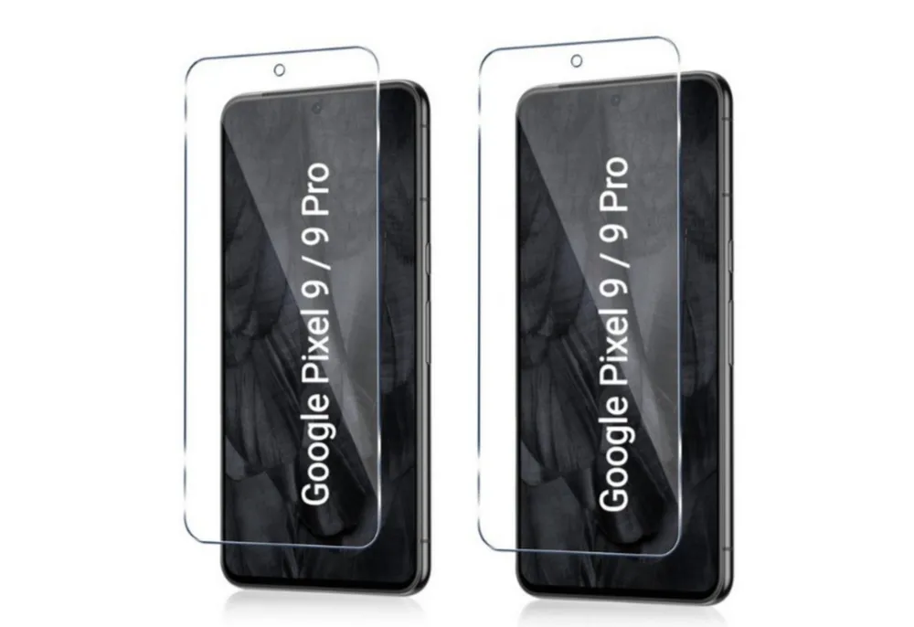 CLM-Tech Displayschutzglas 2x Schutzfolie für Google Pixel 9 / 9 Pro - Panzerfolie für Google Pixel 9 / 9 Pro, 6,3 Zoll Panzerglas Folie - Anti-Fingerabdruck und kratzfest -, 2 Stück, Unterstützt Fingerabdruck-ID, Kristallklar