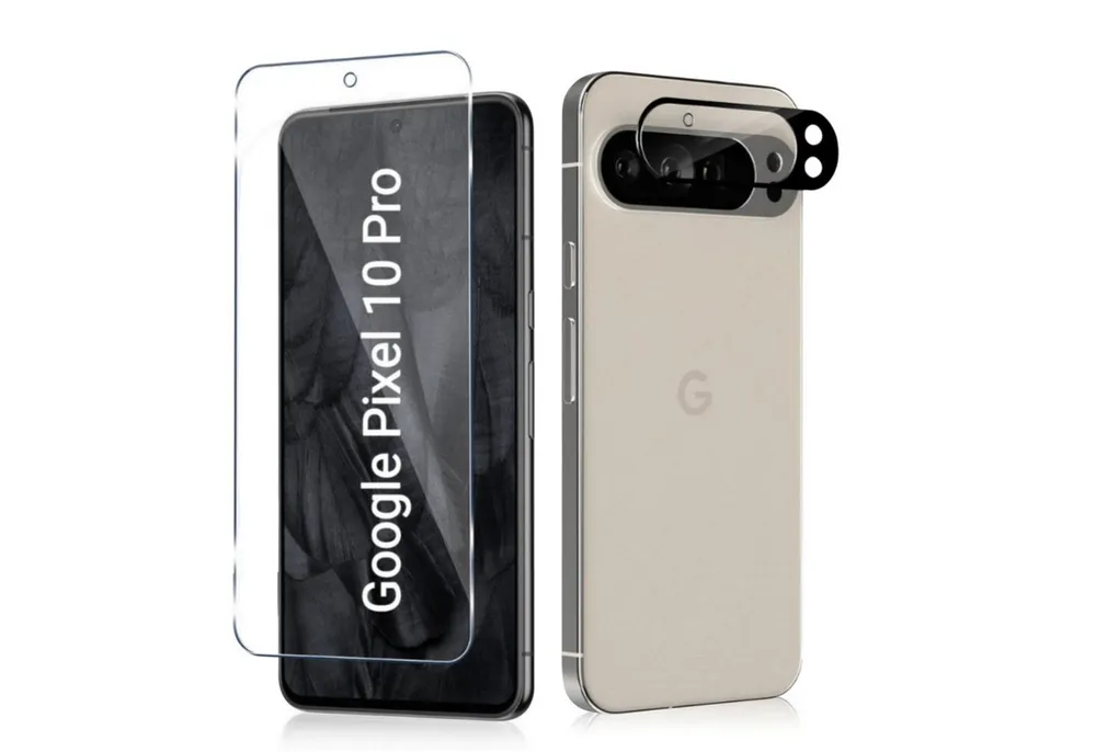 CLM-Tech Displayschutzglas und Kameraschutz für Google Pixel 10 Pro, 2er Set Kameraglas Panzerglas 9H Härte Folie, 2 Stück, Anti-Fingerabdruck und blasenfreie Anbringung