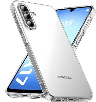 CLM-Tech Handyhülle Transparent für Samsung Galaxy A17 5G 6,7 Zoll, TPU Gummi, Kratzfest, stoßsicher, schmutzabweisend