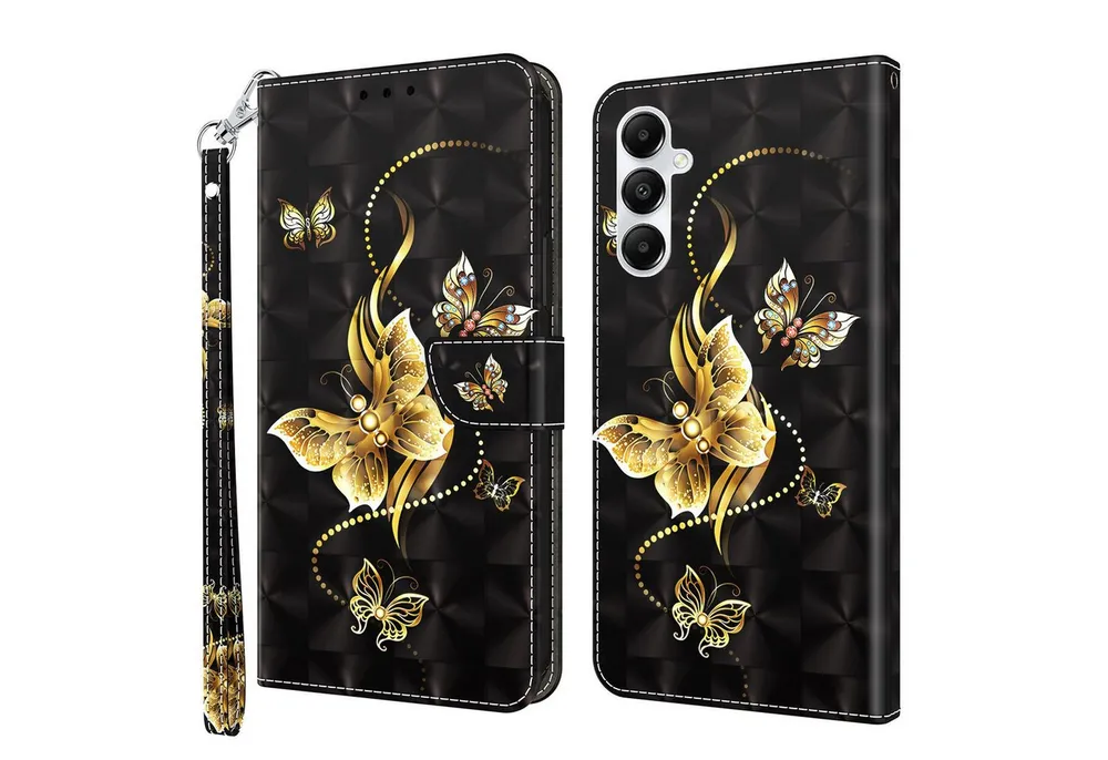 CLM-Tech Handytasche für Samsung Galaxy A27 5G Klapphülle aus PU-Leder (1-tlg., Flip Case), Magnetverschluss, Standfunktion und Kartenfächer