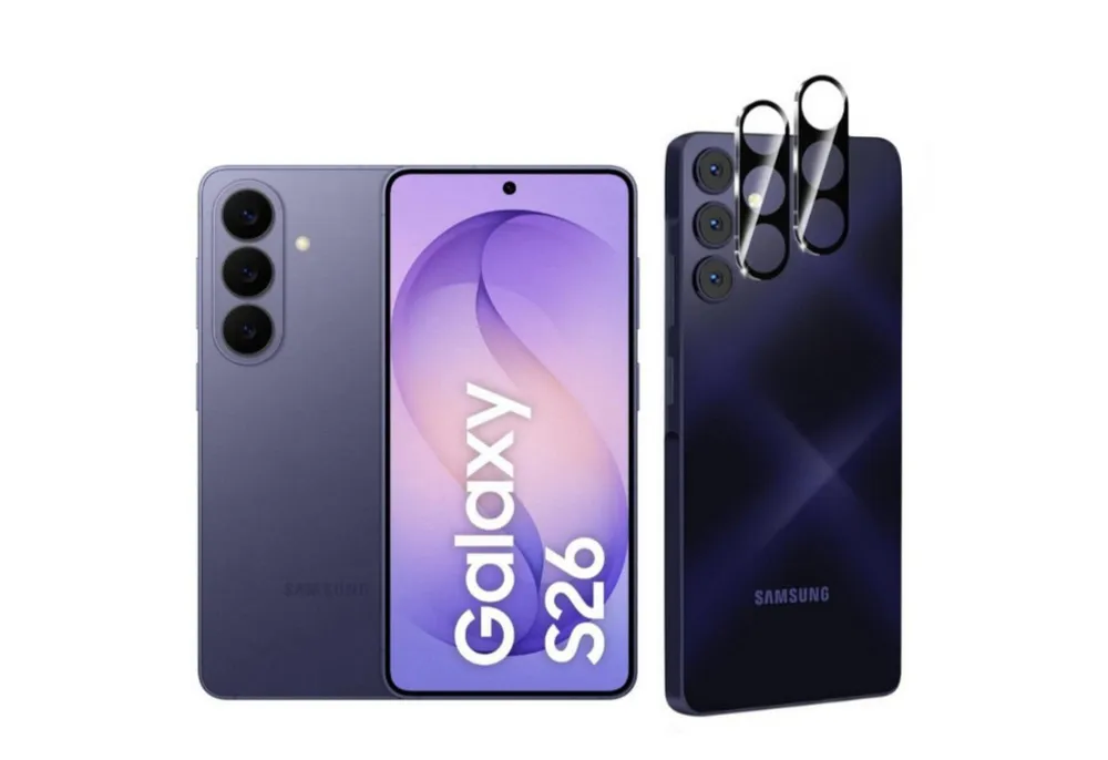CLM-Tech Kameraschutzglas 2X für Samsung Galaxy S26, Linse 9H Glas - Folie kristallklar Panzerglas, 2 Stück, Kratzfest