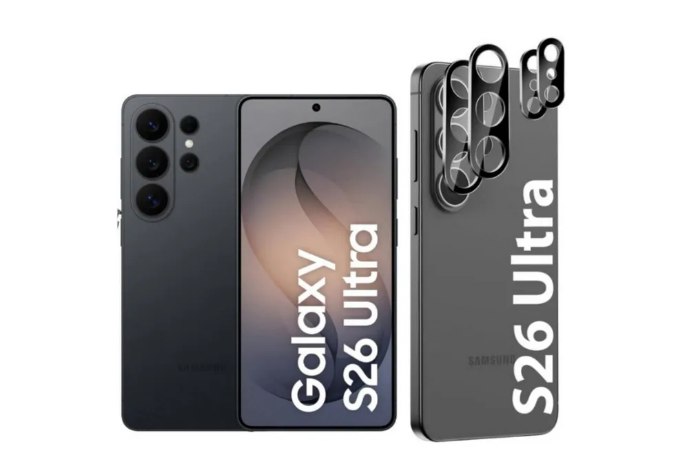 CLM-Tech Kameraschutzglas 2X für Samsung Galaxy S26 Ultra 6,9 Zoll, Linse 9H Glas - Folie kristallklar Panzerglas, 2 Stück, Kratzfest