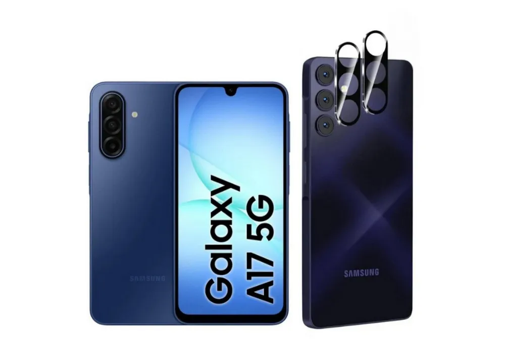 CLM-Tech Kameraschutzglas 2X für Samsung Galaxy A17 5G, Linse Schutzglas 9H Glas - Folie kristallklar Panzerglas, 2 Stück, Kratzfest