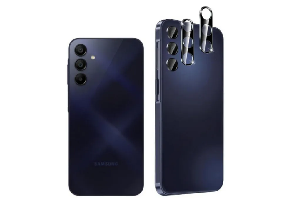 CLM-Tech Kameraschutzglas 2X Kameraschutz für Samsung Galaxy S24 Kameraglas kristallklar für Samsung Galaxy S24, Galaxy S24 Linse Schutzglas 9H Glas - Folie kristallklar 2X Stück, 2 Stück, Anti-Fingerabdruck