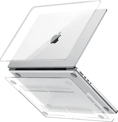 CLM-Tech Laptop-Hülle 14 Zoll, für MacBook Pro M5 M4 M3 M2 M1 - kristallklare Hartschale