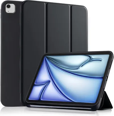 CLM-Tech Tablet-Hülle für iPad Air M3 / M2 (2025/2024) 13 Zoll, Standfunktion, Magnetverschluss, Auto Schlaf/Wach Funktion
