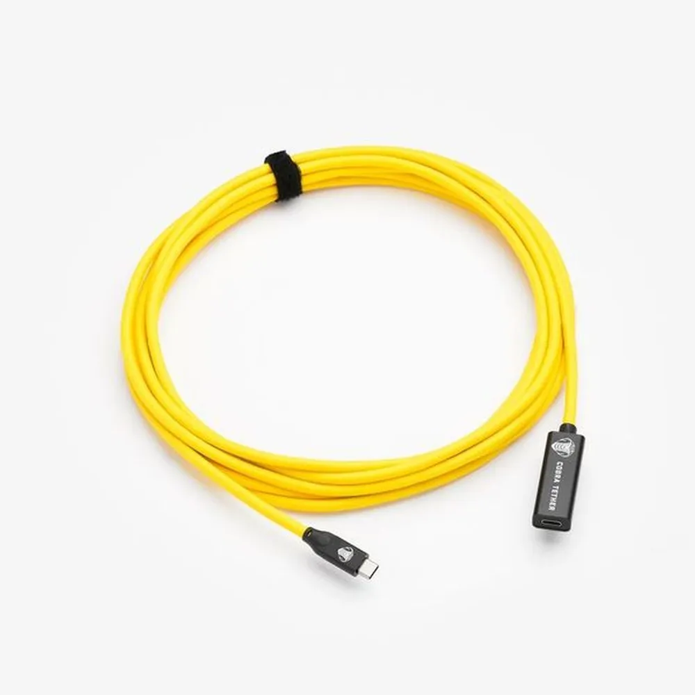 COBRAUNION USB-C Verlängerungskabel 5m gelb