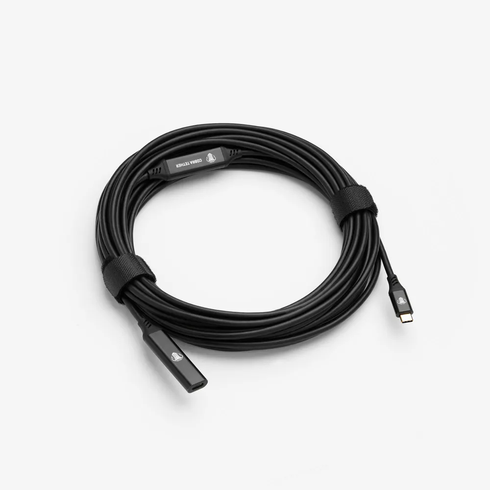 COBRAUNION USB-C Verlängerungskabel 10m schwarz