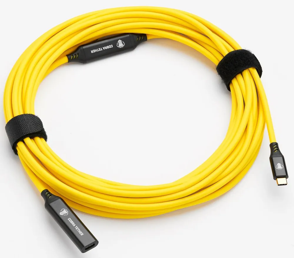 COBRAUNION USB-C Verlängerungskabel 10m gelb