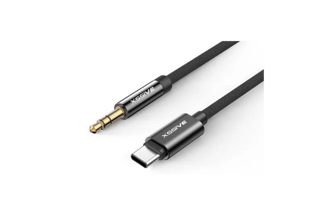 COFI 1453 1.2 Meter Audio Kabel 3,5mm Jack Aux Kabel Stecker zu Type-C Audio-Kabel