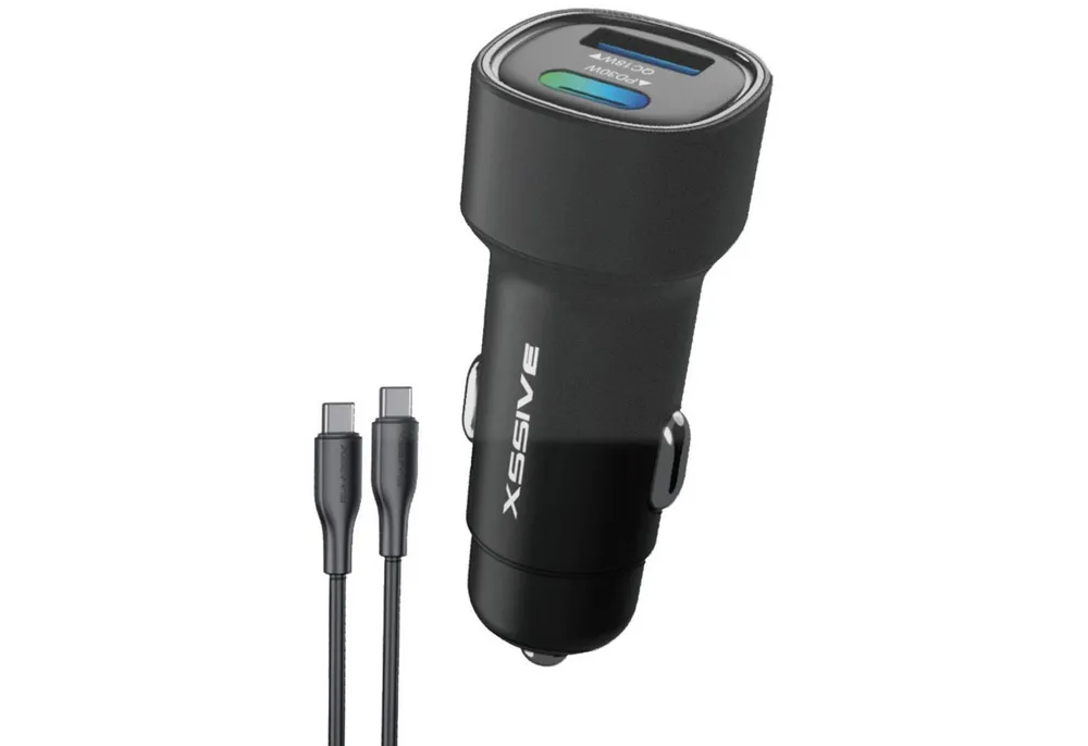COFI 1453 Schnelles Autoladegerät Ultra-Schnellladung für unterwegs mit Kabel 1m Smartphone-Ladegerät