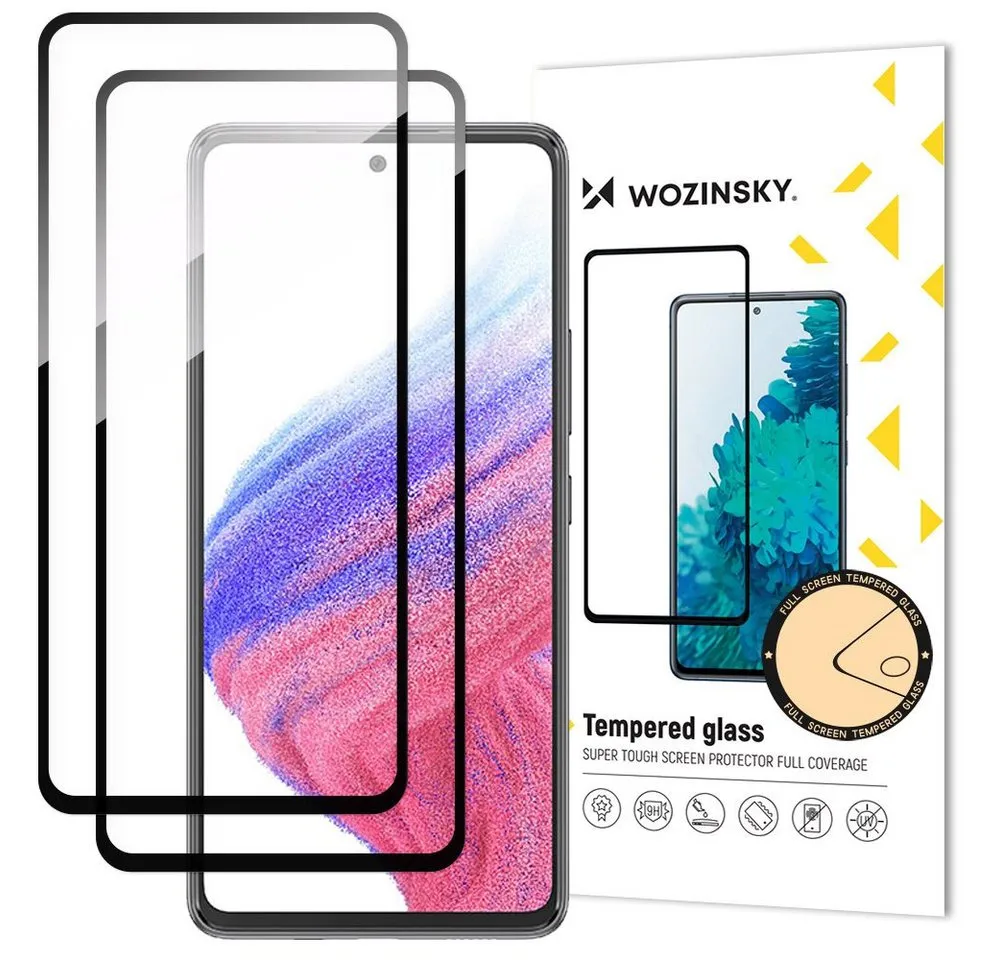 cofi1453 Displayschutzfolie 2x Full Glue Tempered Glass für Samsung Galaxy A54 5G 9H, 2 Stück