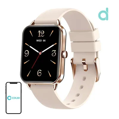 COLMi P20 Bluetooth 1,65" Gold Silikonarmband IP68 SpO2 Herzfrequenzmesser