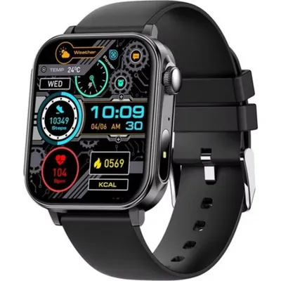 Colmi P80 Bluetooth 1,83" Schwarz Wasserdicht IP67 Pulsuhr Smartwatch