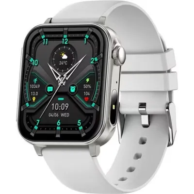 Colmi P80 Bluetooth 1,83" Silber Smartwatch Android iOS Pulsmesser IP67