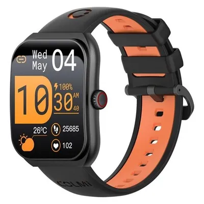 Colmi P86 Bluetooth GPS 44mm AMOLED Schwarz Einheitsgröße Wasserdicht IPX7 Pulsmesser