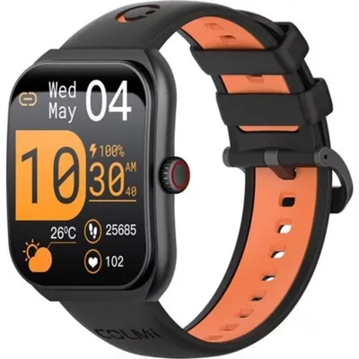 Colmi P86 Bluetooth GPS 44mm AMOLED Schwarz Einheitsgröße Wasserdicht IPX7 Pulsmesser