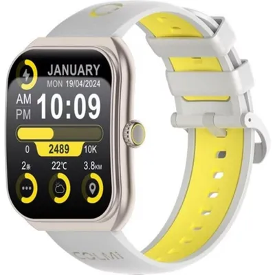 Colmi P86 GPS Bluetooth 44mm Gold Armband Gold Einheitsgröße Pulsmesser Schlafmonitor
