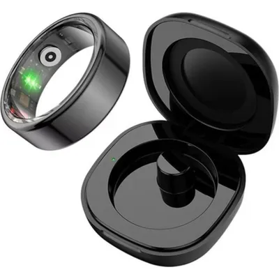 Smart Ring Colmi R02 Größe 11 Bluetooth IP68 Akku 6-7 Tage Schwarz