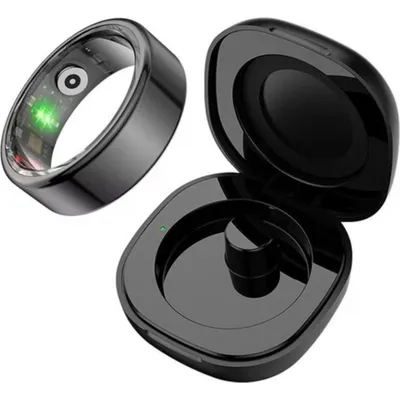 Smart Ring Colmi R02 Größe 12 Bluetooth IP68 Akku 7 Tage Schwarz
