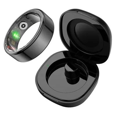 Smart Ring Colmi R02 Größe 9 Bluetooth IP68 Akku 7 Tage Schwarz