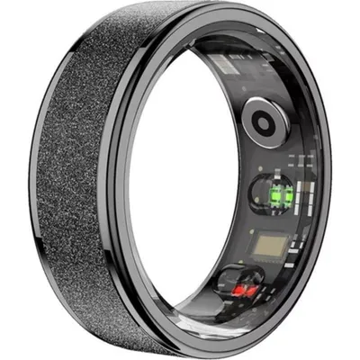 Smart Ring Colmi R10 Größe 11 Bluetooth IPX8 Wiederaufladbarer Akku Schwarz