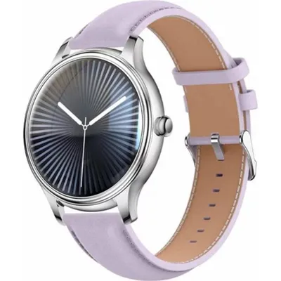 Colmi L28 Bluetooth NFC 1,69'' Lila Lederarmband Smartwatch
