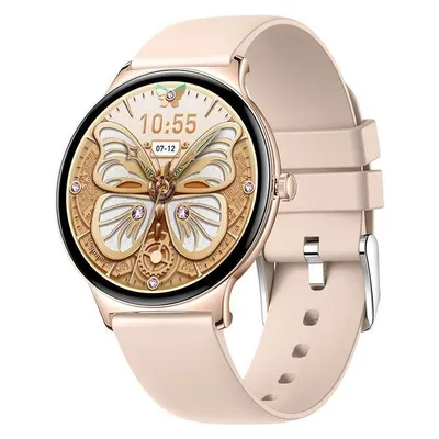 Colmi V89 GPS 43mm AMOLED Gold Smartwatch Silikonarmband M