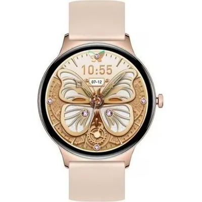 Colmi V89 GPS 43mm AMOLED Gold Smartwatch Silikonarmband M
