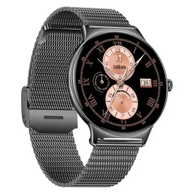 Colmi V89 Steel Bluetooth GPS 43mm AMOLED Schwarz Stahl Pulsuhr SpO2 Schlafmonitor