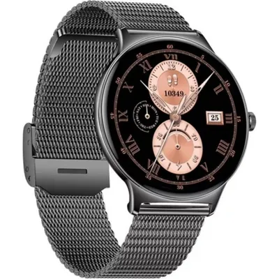 Colmi V89 Steel Bluetooth GPS 43mm AMOLED Schwarz Stahl Pulsuhr SpO2 Schlafmonitor