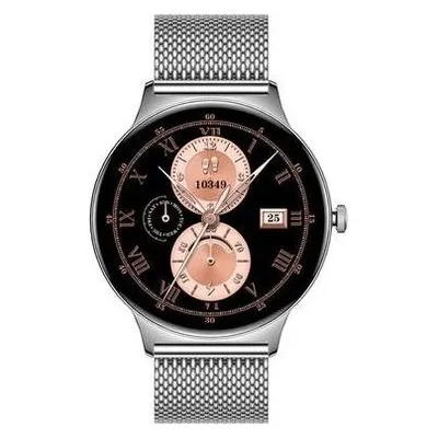 Colmi V89 Bluetooth GPS 43mm AMOLED Silber Stahl M Pulsmesser Schlafmonitor