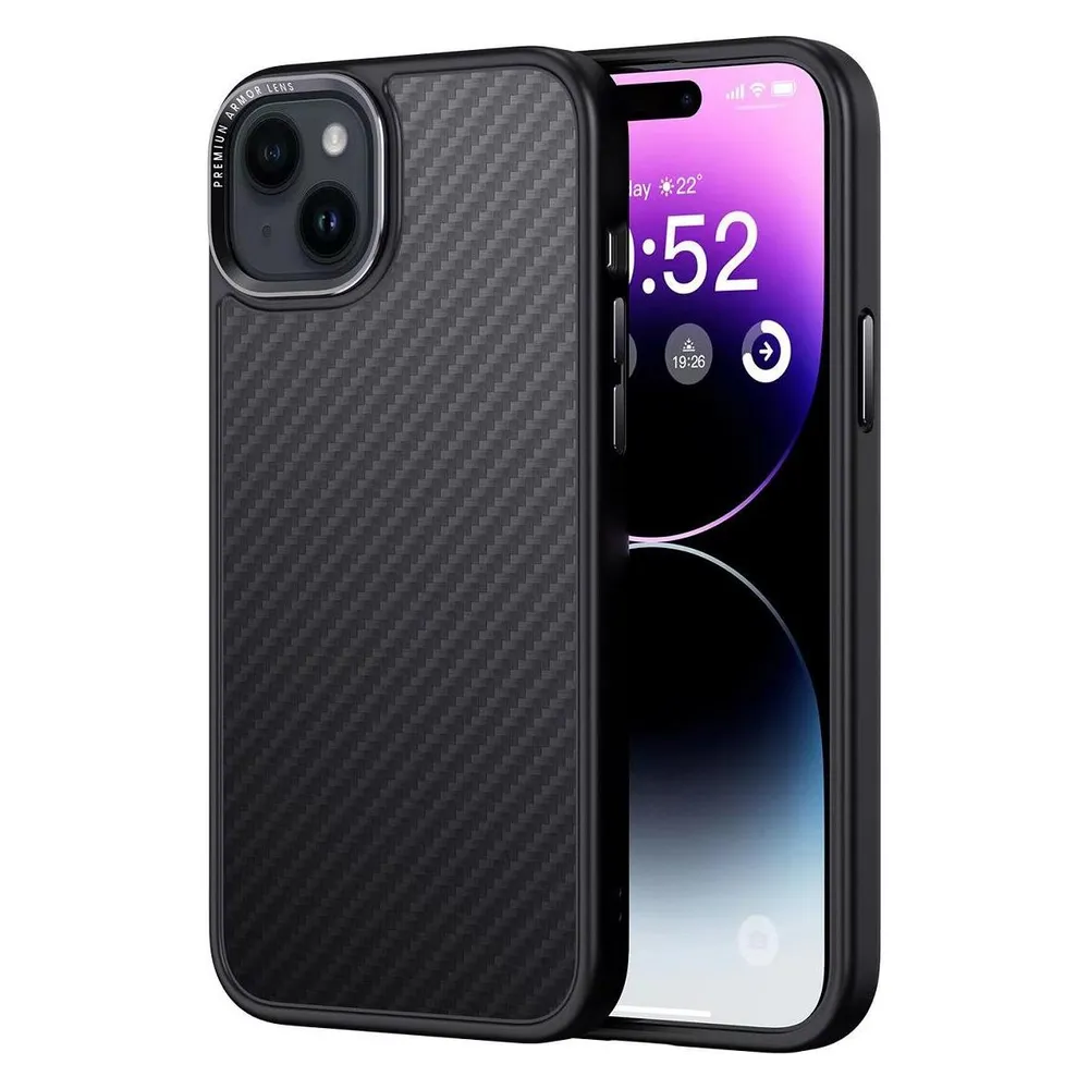 Comma Tasche Kevlar Mag für iPhone 15 Plus schwarz