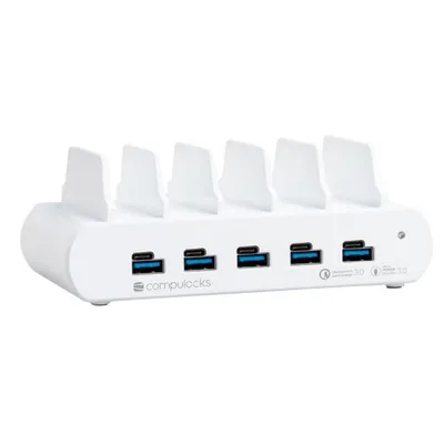 Dock-Station Compulocks 5PUSBCDKS-UK Universal USB Typ C Weiß