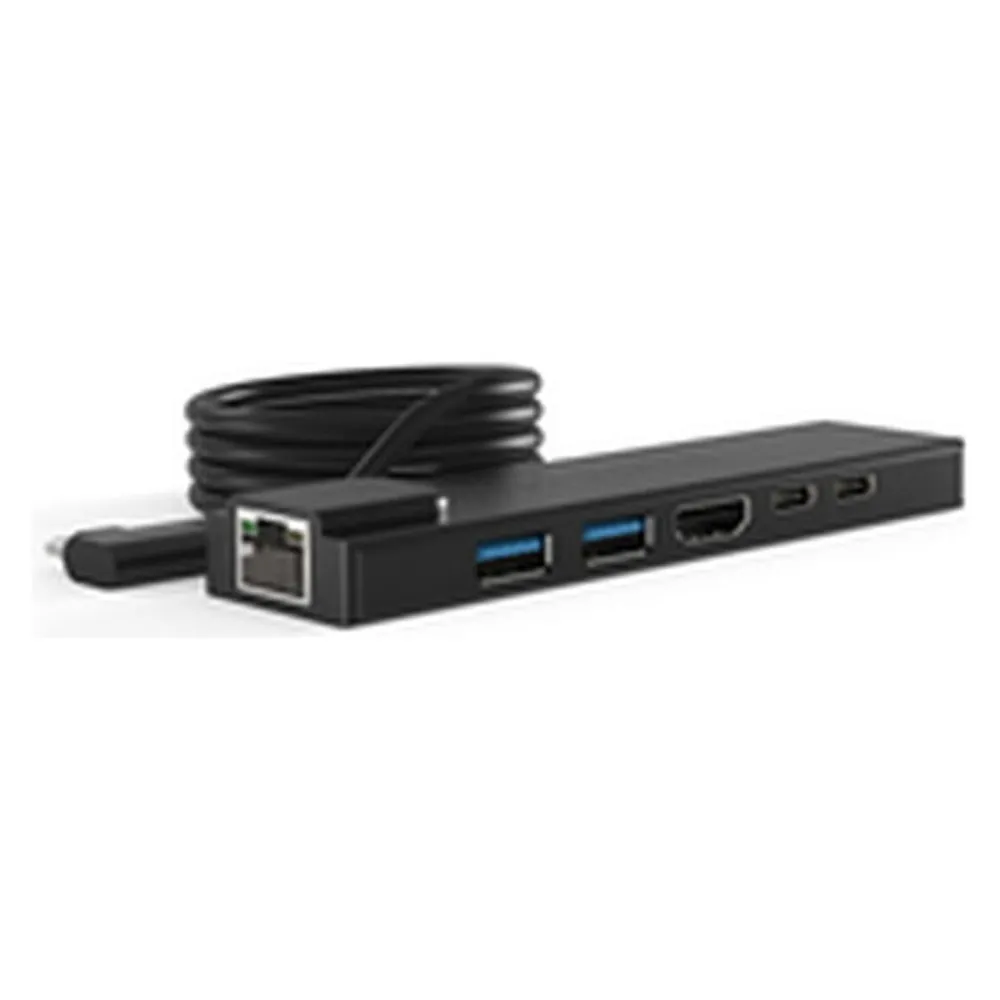 Hub USB-C Compulocks HUB01 HDMI RJ-45 USB 3.2 Schwarz 1 m