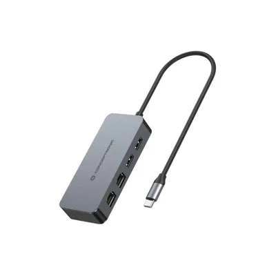 Conceptronic ABBY24G USB-C auf Gigabit Ethernet Adapter mit 2 USB-Anschlüssen