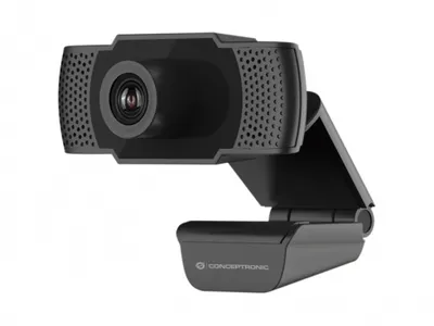 Conceptronic AMDIS01B Webcam 2 MP 1920 x 1080 Pixel USB 2.0 Schwarz