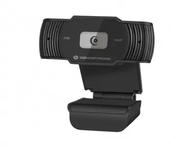 Conceptronic Webcam AMDIS04B Full HD 1080p 3,6 mm Plug-and-Play-Mikrofon USB 2.0