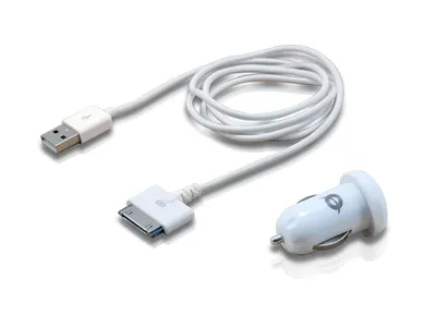 Auto-Ladegerät 2 USB-Ports 5V Weiß Conceptronic CUSBCAR2ASET