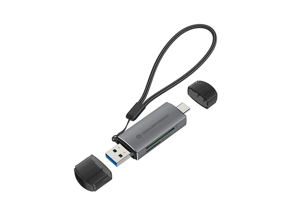 Conceptronic BIAN05G Dual USB-A/USB-C 3.0 SD/MicroSD-Kartenleser USH-I
