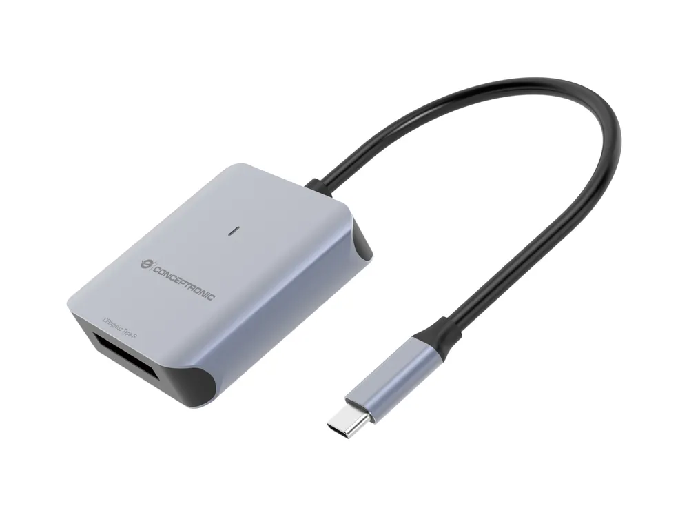 Conceptronic BIAN08G USB-C-Kartenleser für CFexpress 2.0 Typ B, Grau