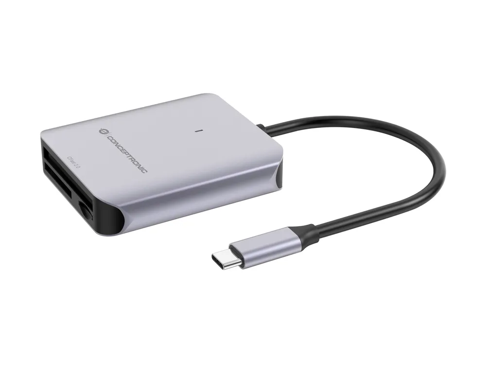 Kartenleser Conceptronic BIAN09G 3-in-1 USB 3.2 Gen2 10000 Mbit/s Grau